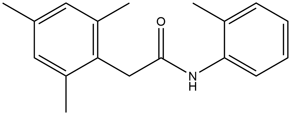 Benzeneacetamide, 2,4,6-trimethyl-N-(2-methylphenyl)- Structure