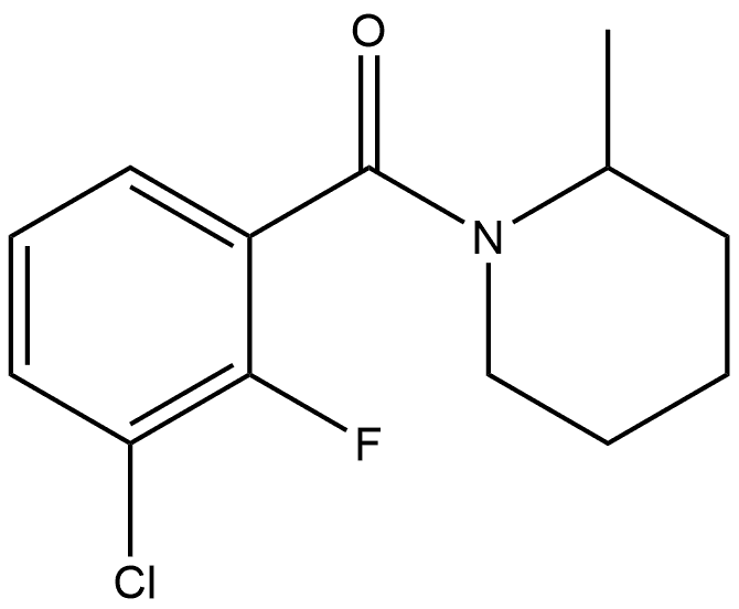 Methanone, (3-chloro-2-fluorophenyl)(2-methyl-1-piperidinyl)- Structure