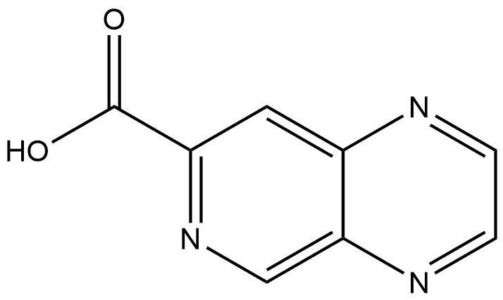 Pyrido[3,4-b]pyrazine-7-carboxylic acid 구조식 이미지