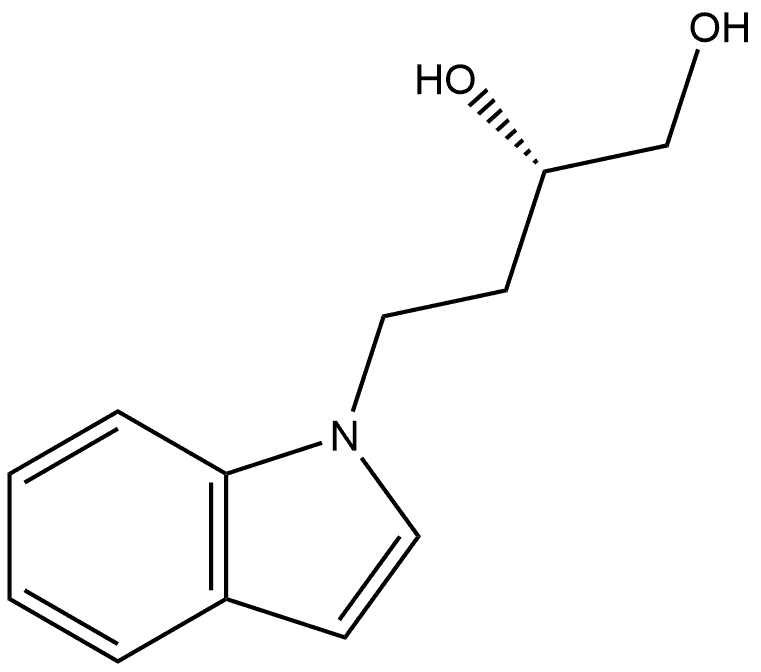 (2S)-4-(1H-Indol-1-yl)-1,2-butanediol Structure