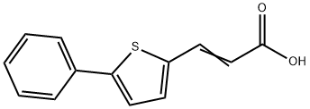 3-(5-Phenylthiophen-2-yl)prop-2-enoic Acid 구조식 이미지