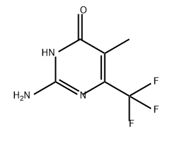 4(3H)-Pyrimidinone, 2-amino-5-methyl-6-(trifluoromethyl)- 구조식 이미지