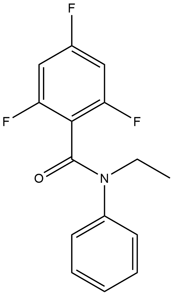Benzamide, N-ethyl-2,4,6-trifluoro-N-phenyl- Structure