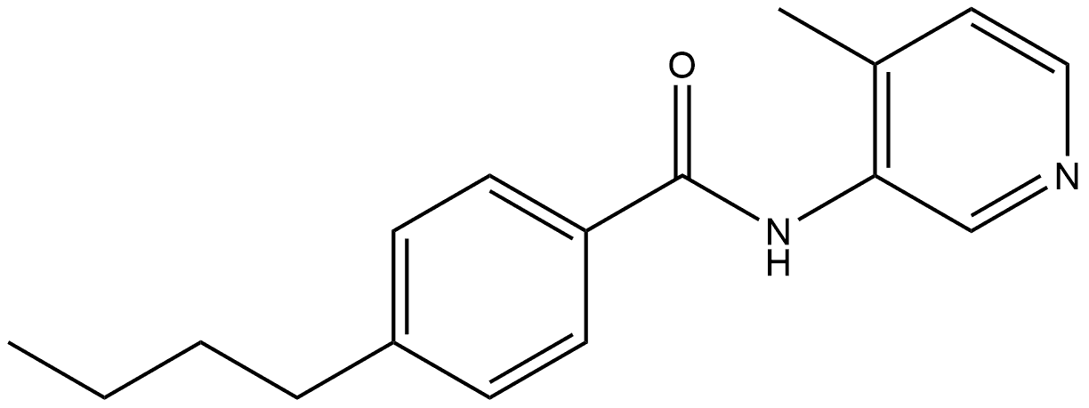 Benzamide, 4-butyl-N-(4-methyl-3-pyridinyl)- Structure