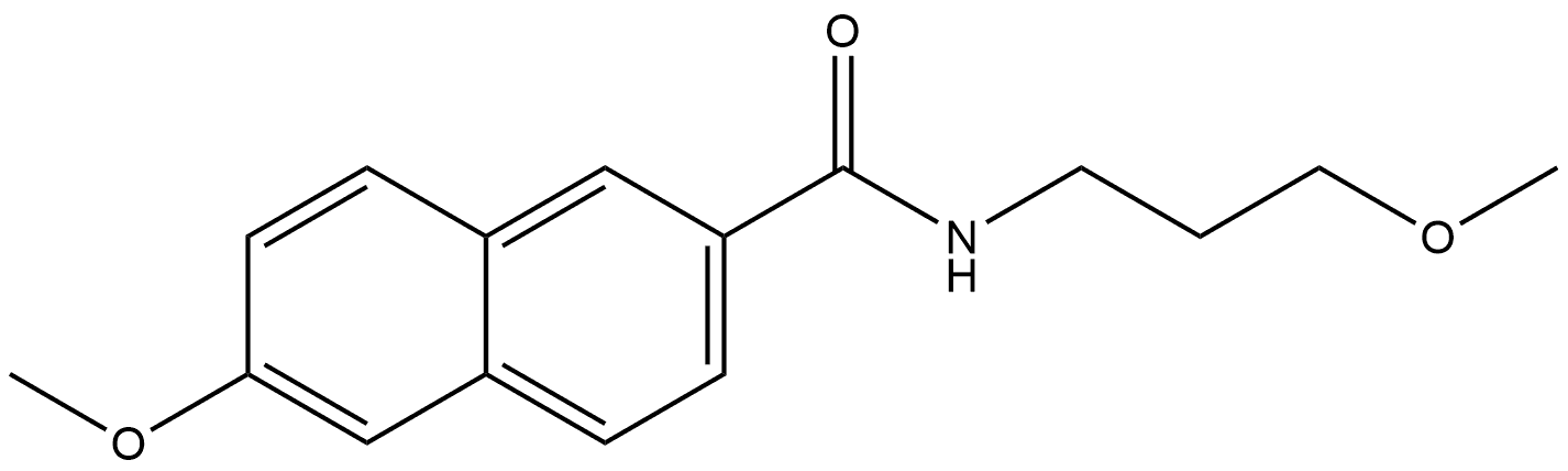 6-methoxy-N-(3-methoxypropyl)-2-naphthamide Structure