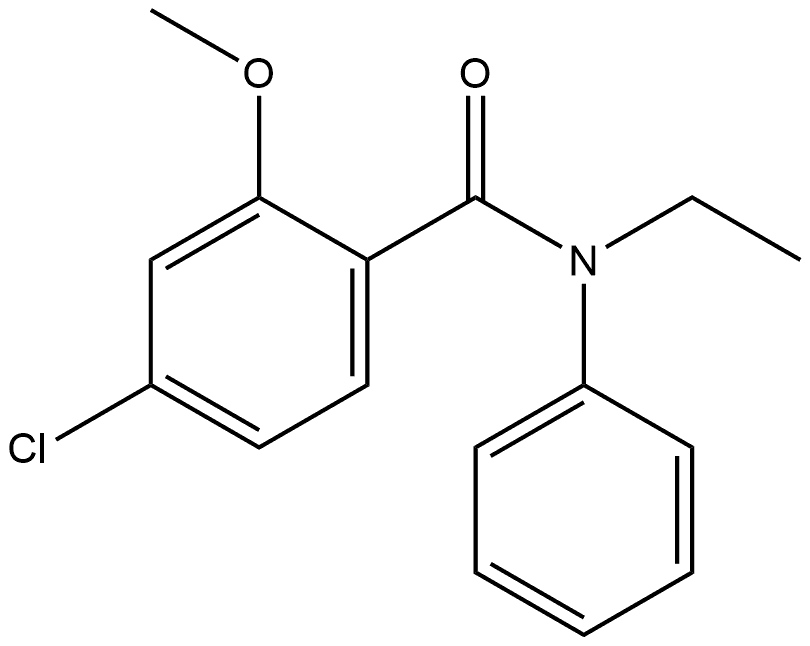 Benzamide, 4-chloro-N-ethyl-2-methoxy-N-phenyl- Structure