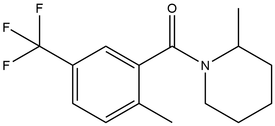 Methanone, (2-methyl-1-piperidinyl)[2-methyl-5-(trifluoromethyl)phenyl]- Structure