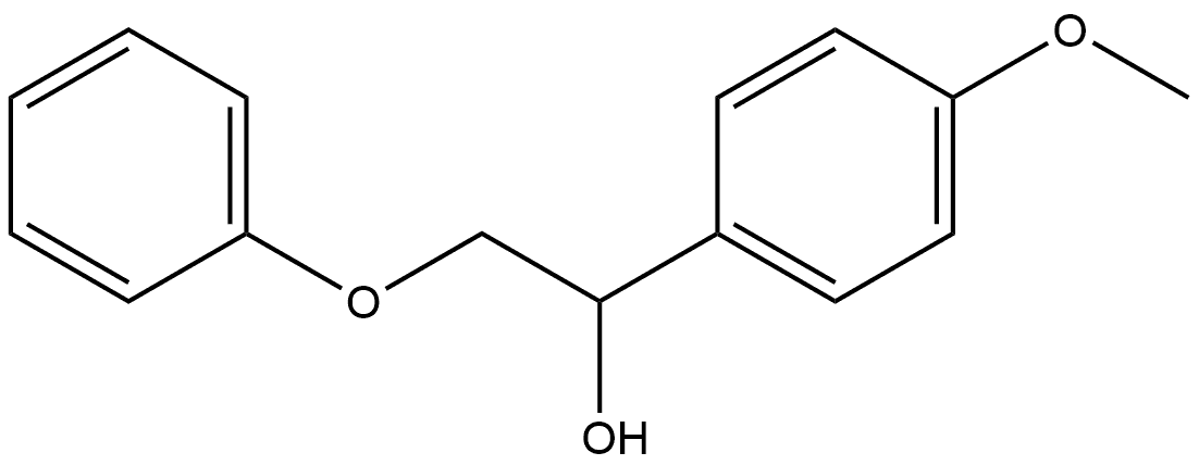 Benzenemethanol, 4-methoxy-α-(phenoxymethyl)- 구조식 이미지