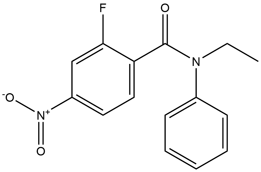 N-ethyl-2-fluoro-4-nitro-N-phenylbenzamide Structure