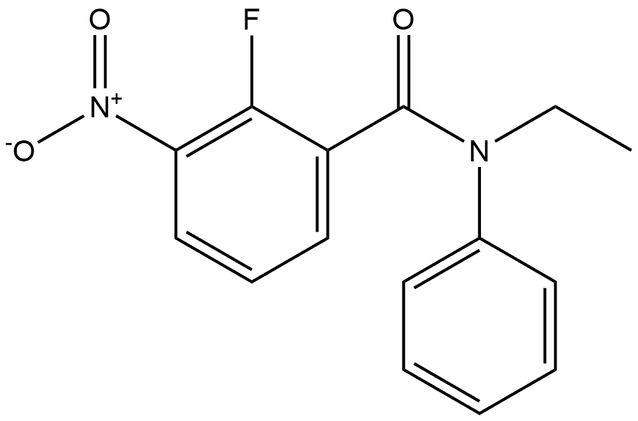 N-ethyl-2-fluoro-3-nitro-N-phenylbenzamide Structure