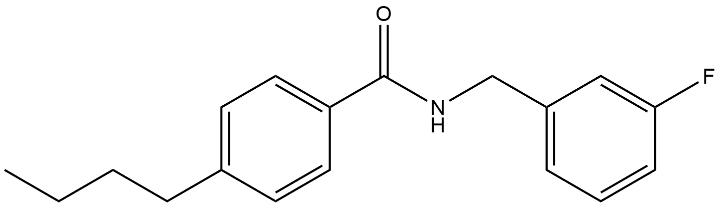 Benzamide, 4-butyl-N-[(3-fluorophenyl)methyl]- Structure