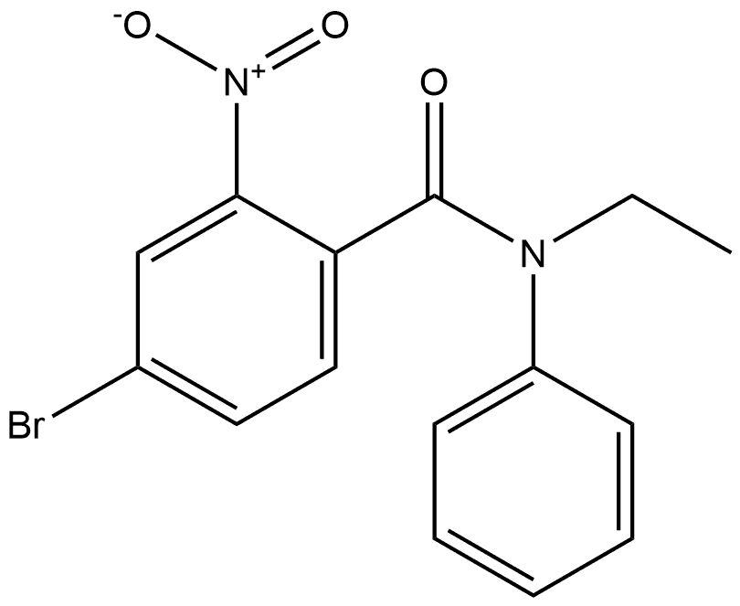 4-bromo-N-ethyl-2-nitro-N-phenylbenzamide Structure