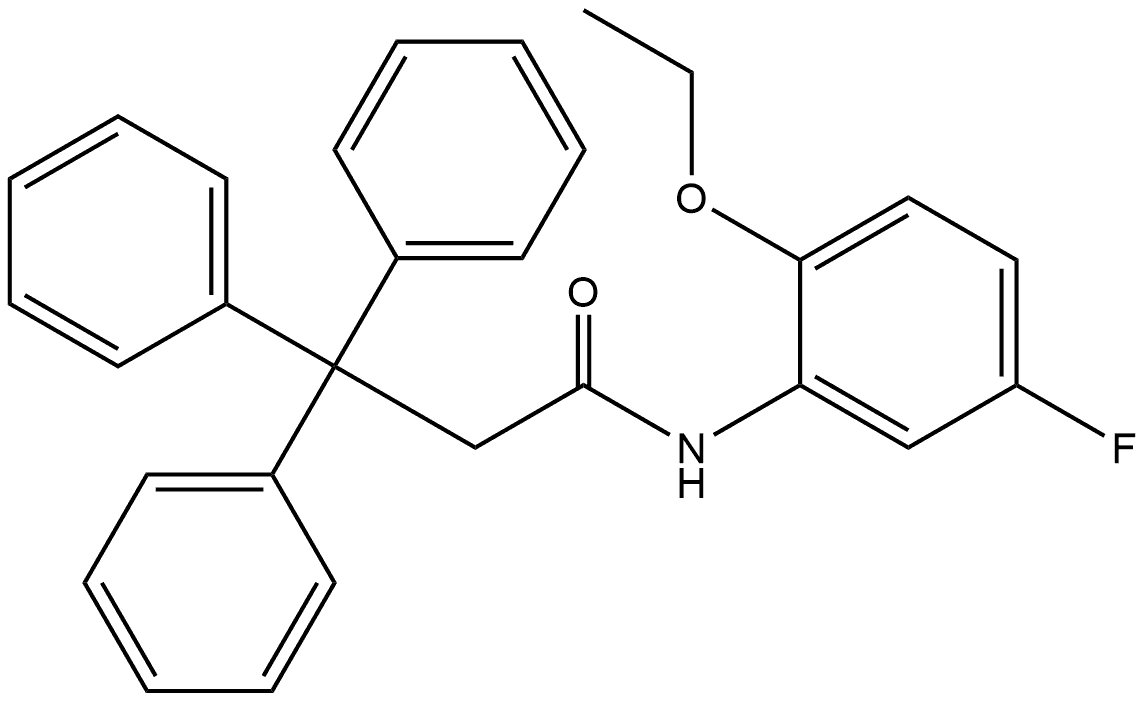 Benzenepropanamide, N-(2-ethoxy-5-fluorophenyl)-β,β-diphenyl- Structure