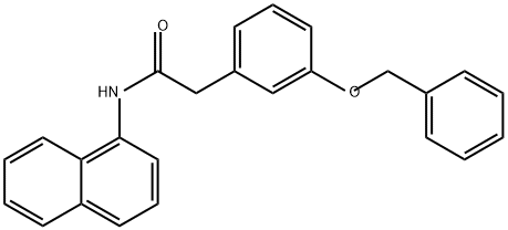 Benzeneacetamide, N-1-naphthalenyl-3-(phenylmethoxy)- Structure