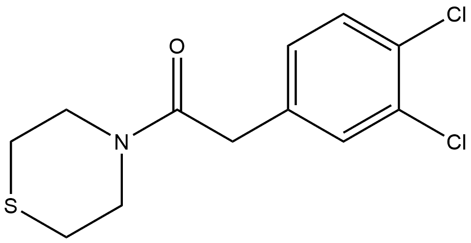 Ethanone, 2-(3,4-dichlorophenyl)-1-(4-thiomorpholinyl)- Structure