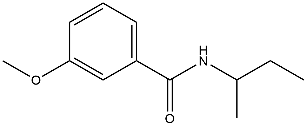 3-Methoxy-N-(1-methylpropyl)benzamide Structure