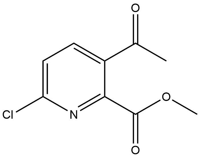 methyl 3-acetyl-6-chloro-pyridine-2-carboxylate Structure