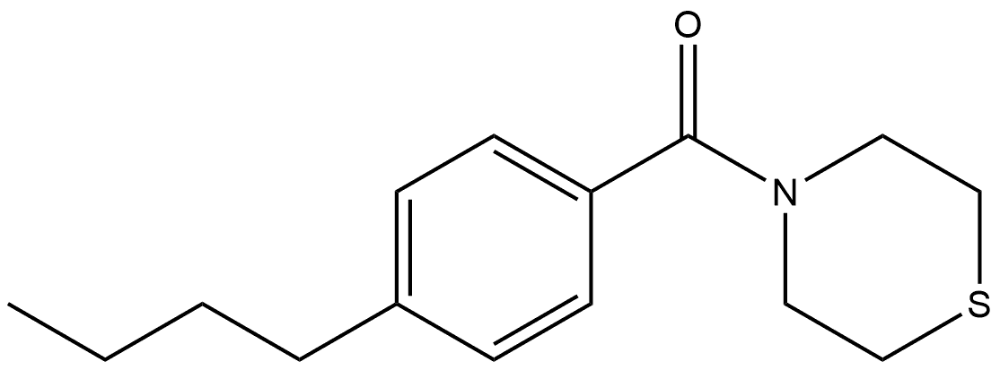 Methanone, (4-butylphenyl)-4-thiomorpholinyl- Structure