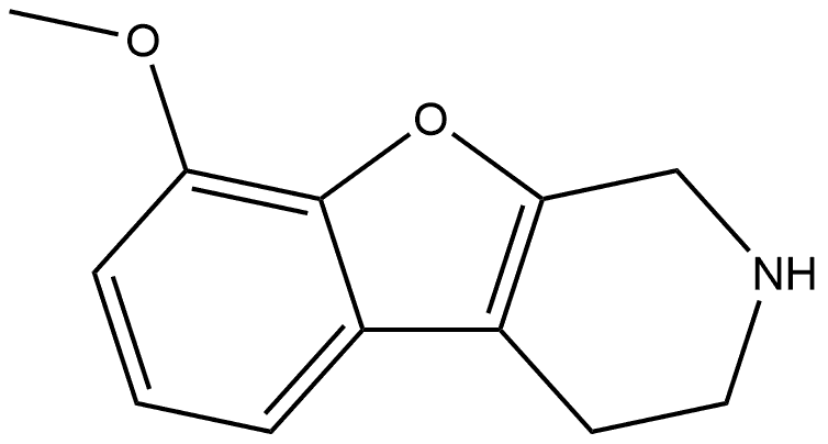 Benzofuro[2,3-c]pyridine, 1,2,3,4-tetrahydro-8-methoxy- Structure