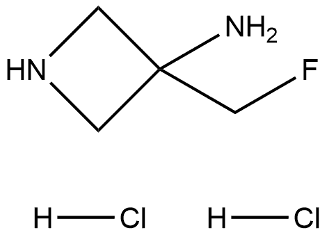 3-(fluoromethyl)azetidin-3-amine dihydrochloride 구조식 이미지