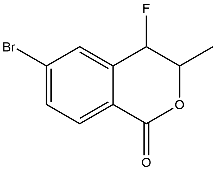 6-Bromo-4-fluoro-3-methylisochroman-1-one 구조식 이미지