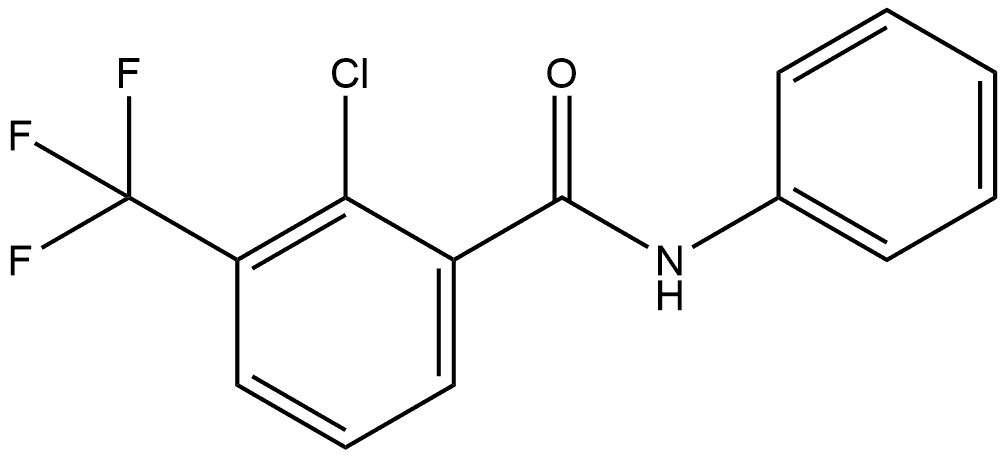 Benzamide, 2-chloro-N-phenyl-3-(trifluoromethyl)- Structure