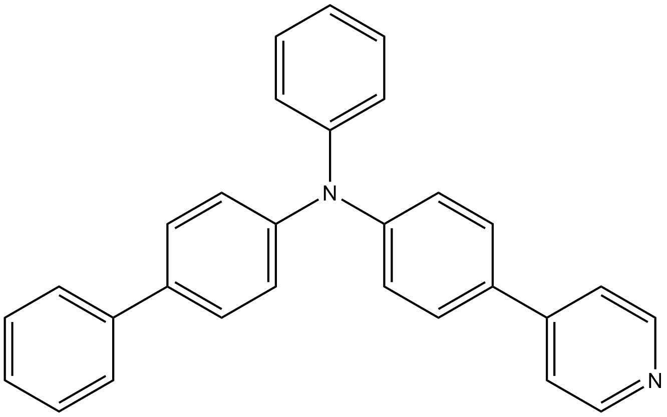 N-phenyl-N-(4-(pyridin-4-yl)phenyl)-[1,1'-biphenyl]-4-amine Structure