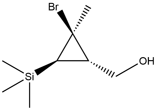 Cyclopropanemethanol, 2-bromo-2-methyl-3-(trimethylsilyl)-, (1R,2S,3R)-rel- Structure