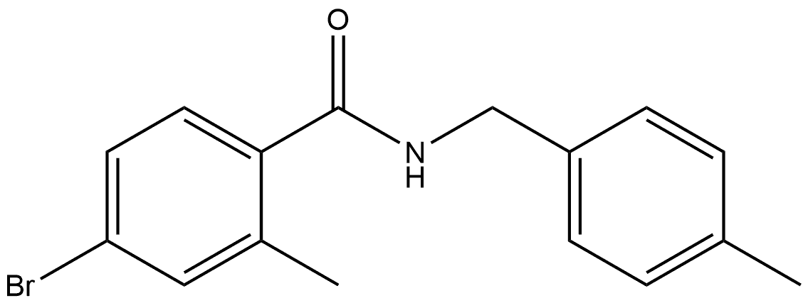 4-bromo-2-methyl-N-(4-methylbenzyl)benzamide Structure