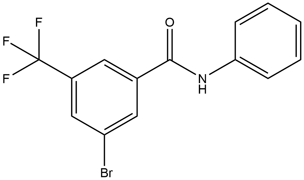 Benzamide, 3-bromo-N-phenyl-5-(trifluoromethyl)- Structure