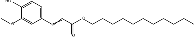 2-Propenoic acid, 3-(4-hydroxy-3-methoxyphenyl)-, undecyl ester Structure