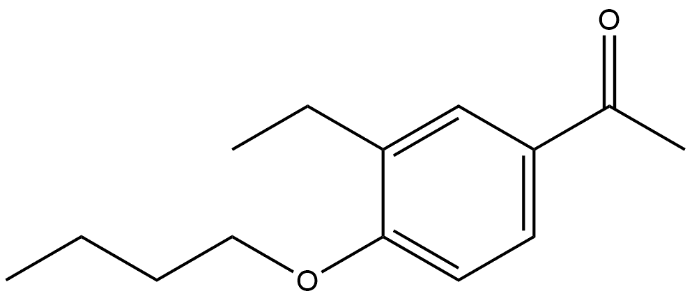 1-(4-Butoxy-3-ethylphenyl)ethanone Structure