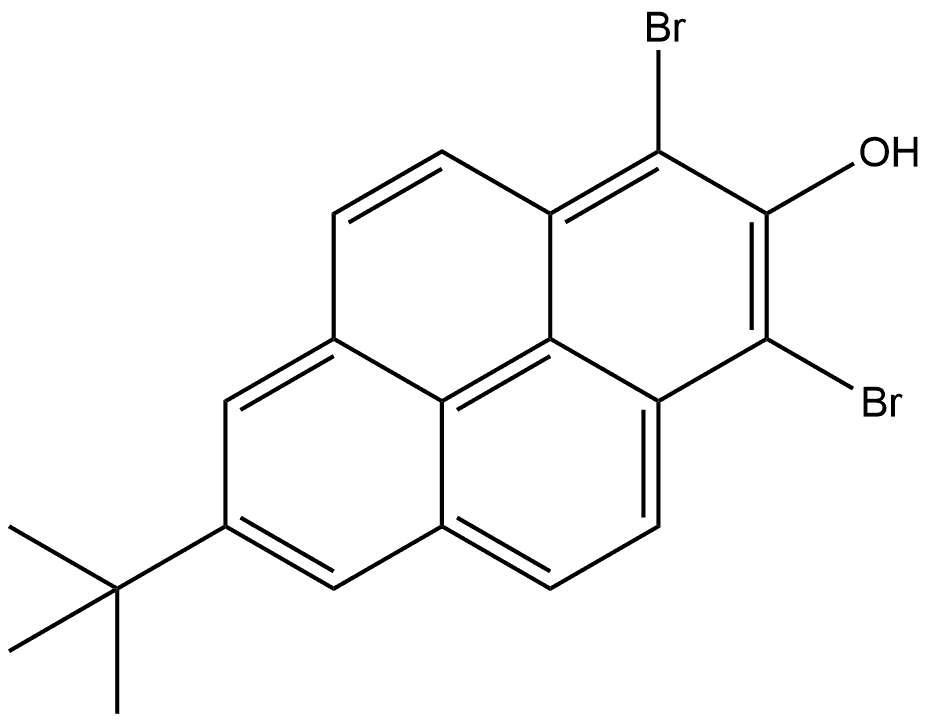 1,3-dibromo-7-(tert-butyl)pyren-2-ol Structure