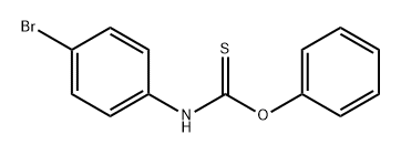 Carbamothioic acid, N-(4-bromophenyl)-, O-phenyl ester 구조식 이미지