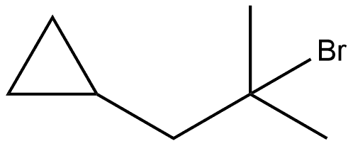 Cyclopropane, (2-bromo-2-methylpropyl)- 구조식 이미지