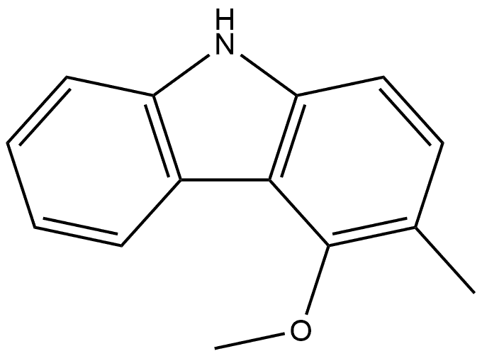 9H-Carbazole, 4-methoxy-3-methyl- Structure
