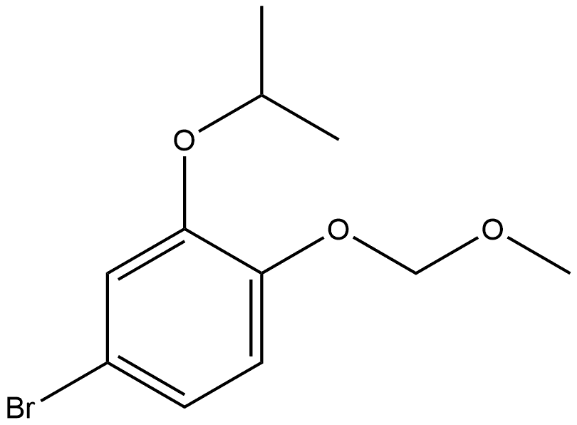 4-bromo-2-isopropoxy-1-(methoxymethoxy)benzene Structure