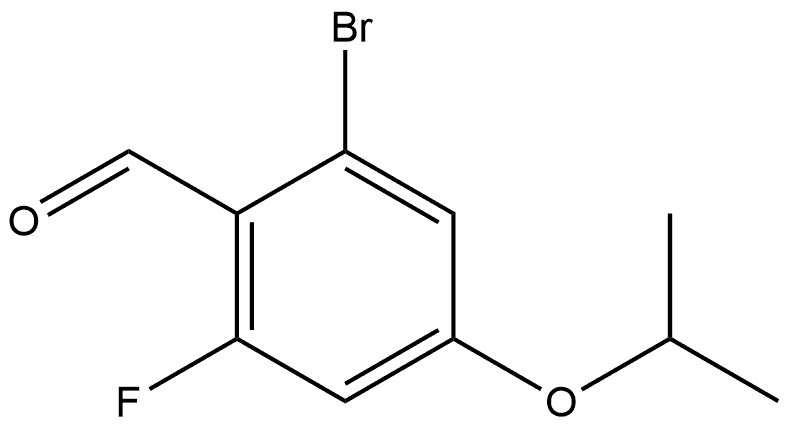 2-Bromo-6-fluoro-4-isopropoxybenzaldehyde Structure