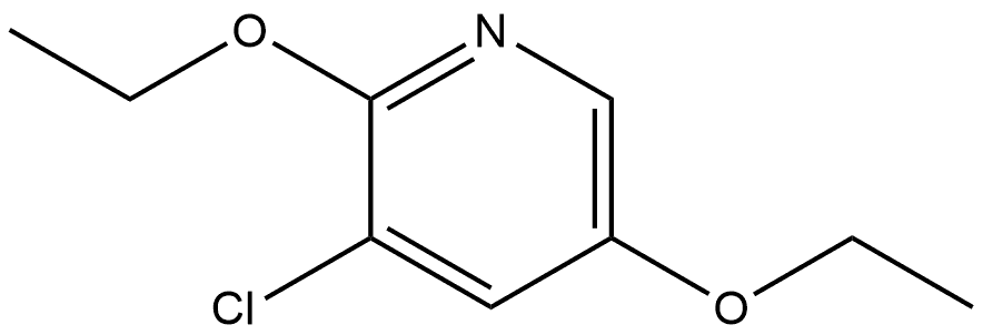 3-chloro-2,5-diethoxypyridine Structure