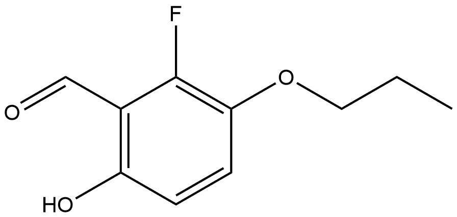 2-fluoro-6-hydroxy-3-propoxybenzaldehyde Structure