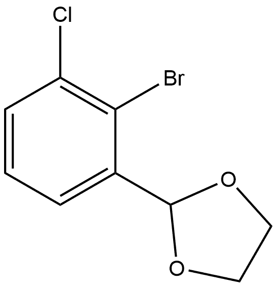 2-(2-bromo-3-chlorophenyl)-1,3-dioxolane Structure