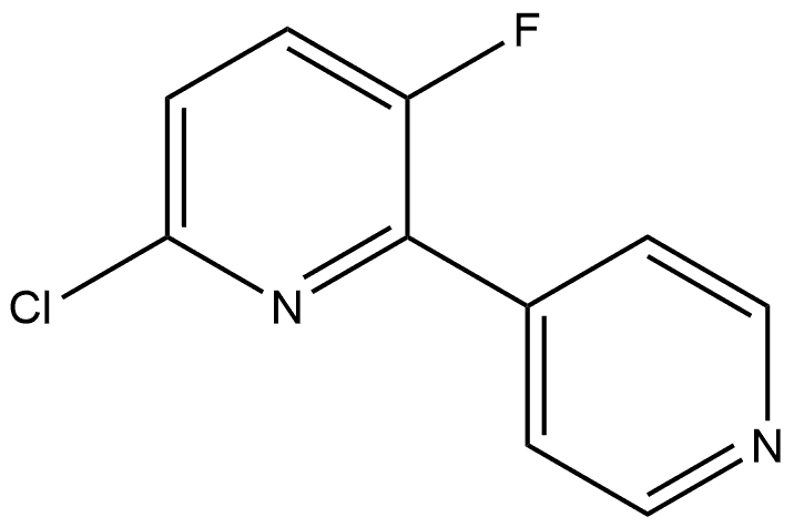 6-Chloro-3-fluoro-2,4'-bipyridine Structure