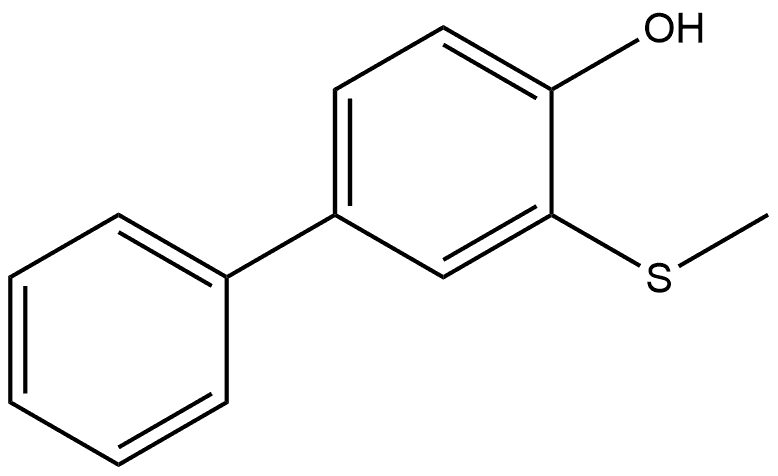 3-(Methylthio)-[1,1'-biphenyl]-4-ol Structure