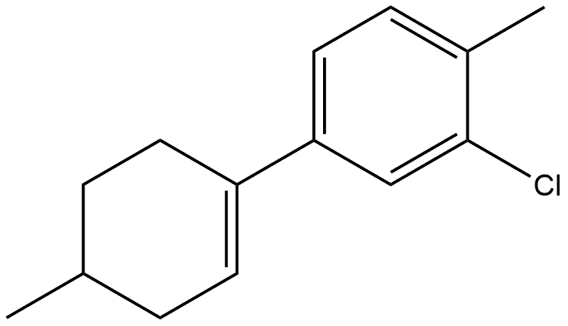 3'-chloro-4,4'-dimethyl-2,3,4,5-tetrahydro-1,1'-biphenyl Structure