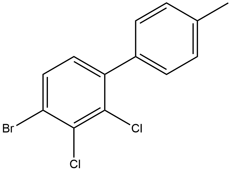 4-Bromo-2,3-dichloro-4'-methyl-1,1'-biphenyl Structure