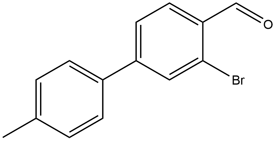 3-bromo-4'-methyl-[1,1'-biphenyl]-4-carbaldehyde Structure