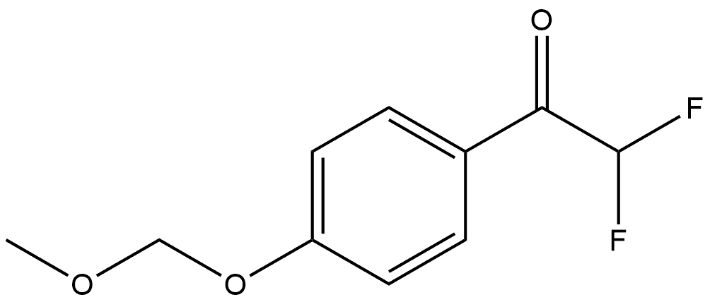 2,2-Difluoro-1-(4-(methoxymethoxy)phenyl)ethanone Structure