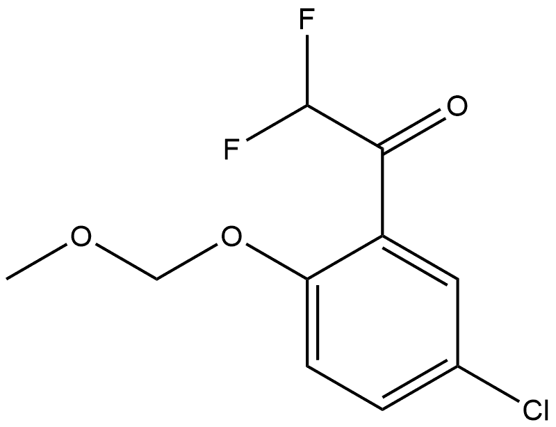 1-(5-Chloro-2-(methoxymethoxy)phenyl)-2,2-difluoroethanone Structure