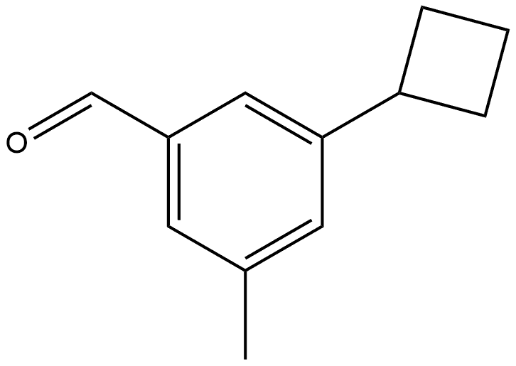 3-cyclobutyl-5-methylbenzaldehyde Structure