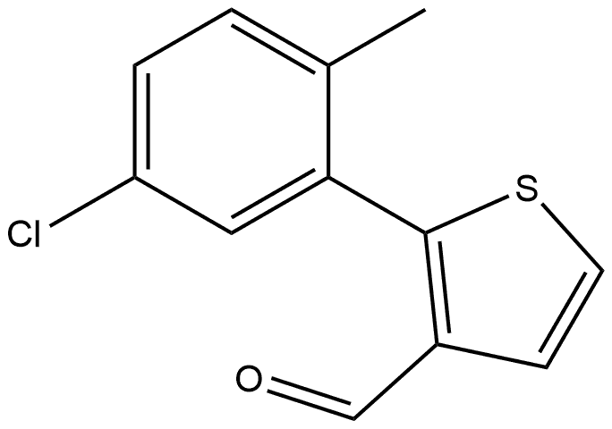 2-(5-Chloro-2-methylphenyl)-4-methylthiophene Structure